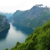 Zdjęcie z Norwegii - Geirangerfjord widziany z Korsmyra (620 m n p m)
