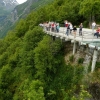 Zdjęcie z Norwegii - taras widokowy (Korsmyra) nad Geirangerfjord - z reguły jest mocno  zatłoczony