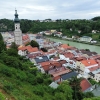 Zdjęcie z Niemiec - Widok na miasto i rzekę Salzach z zamku Burghausen