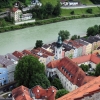 Zdjęcie z Niemiec - Zamek Burghausen - widok na miasto i rzekę Salzach.