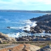 Zdjęcie z Australii - Skaly w Port Elliott a w oddali Victor Harbor