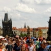 Zdjęcie z Czech - dzikie tłumy na Moście Karola