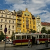Zdjęcie z Czech - żółciutki jak kurczaczek piękny gmach secesyjnego hotelu Grand Europa