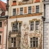 Zdjęcie z Czech - przepiekne malowidła i Św. Wacław na uroczej kamienicy Domu Storcha