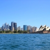 Zdjęcie z Australii - Syneyskie City widziane z pokladu watertaxi