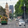 Zdjęcie z Australii - Melbourne. Zielony zabytkowy tramwaj linii City Circle