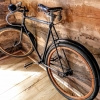 Zdjęcie z Polski - skansenowy  rower z drewnianymi obręczami
