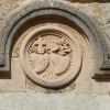 Zdjęcie z Hiszpanii - na zewnątrz taka wymowna rzeźba: serca matki i syna (Marii i Jezusa)