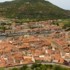 Zdjęcie z Włoch - widok na garbarnie i miasto Bosa z góry