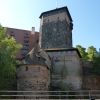 Zdjęcie z Niemiec - na skale wznosi się majestatyczny zamek (Nürnberger Kaiserburg) ? główna atrakcja Norymbergi.