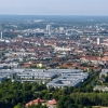 Zdjęcie z Niemiec - Monachium oglądane z góry - nie wygląda jakoś nadzwyczajnie, powiedziałabym, że wręcz nijako ...