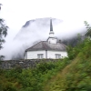 Zdjęcie z Norwegii - kościółek nad fiordem