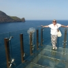 Zdjęcie z Portugalii - szklany taras położony jest na jednym ze zboczy Foz da Ribeira do Faial