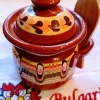 Zdjęcie z Bułgarii - mój łup z Arbanasi - słoiczek ceramiczny na moidzik z typowym wzorkiem w "pawie oczka"