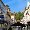 Zdjęcie z Portugalii - przed nami wspaniały TOMAR- z górującym zamkiem dawnego Zakonu Templariuszy