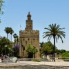 Zdjęcie z Hiszpanii - wspaniała Złota Wieża- Torre del Oro - budowla z XIII w; jedna ze 166 w systemie obronnym Maurów;