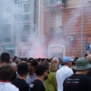 Zdjęcie z Włoch - widoki dosłownie zza knajpianego stolika; protestowali fani i kibice 