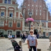 Zdjęcie z Łotwy - za mną najsłynniejsza ryska kamienica...