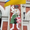 Zdjęcie z Łotwy - jest i sam "czarnogłowy":) to św. Maurycy na fasadzie frontowej; którego 