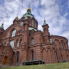 Zdjęcie z Finlandii - i docieramy do jednego z punktów MUST SEE w helsinkach - przed nami Sobór Uspeński
