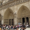 Zdjęcie z Francji - Kolejka przed Notre-Dame.