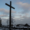 Zdjęcie z Litwy - cmentarz przy kosciele